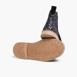 Botas<Pisamonas Botines Niña Serraje Con Talonera Glitter