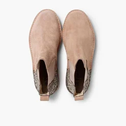Botas<Pisamonas Botines Niña Serraje Con Talonera Glitter
