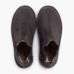 Botas<Pisamonas Botines Niña Serraje Con Talonera Glitter