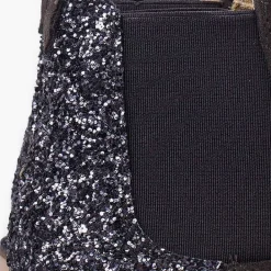 Botas<Pisamonas Botines Niña Serraje Con Talonera Glitter