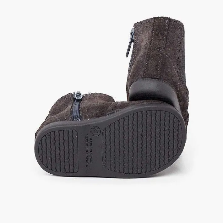 Botas<Pisamonas Botines Picados Niña Cremallera Y Elastico