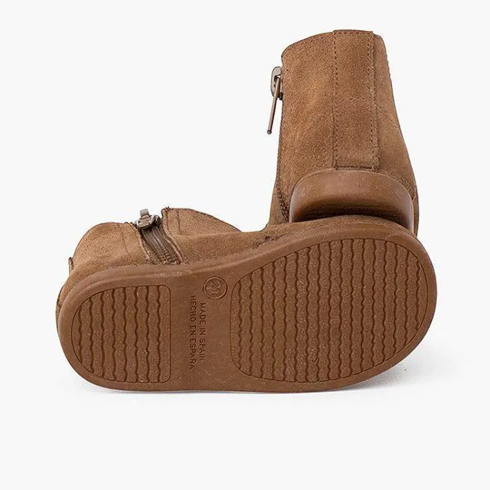 Botas<Pisamonas Botines Picados Niña Cremallera Y Elastico