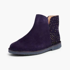 Botas<Pisamonas Botines Planos Con Topitos Brillantes