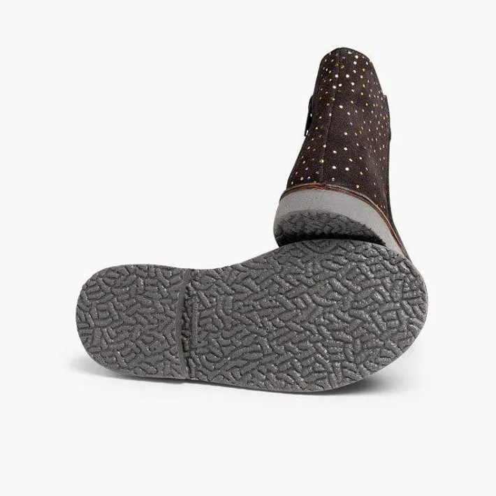 Botas<Pisamonas Botines Planos Con Topitos Brillantes