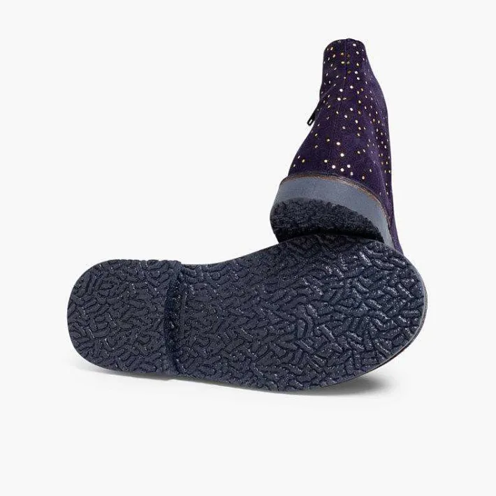 Botas<Pisamonas Botines Planos Con Topitos Brillantes
