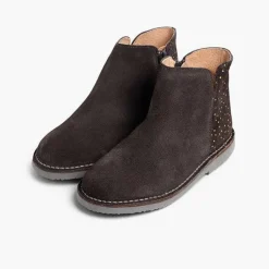 Botas<Pisamonas Botines Planos Con Topitos Brillantes