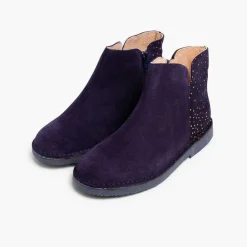 Botas<Pisamonas Botines Planos Con Topitos Brillantes
