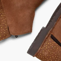 Botas<Pisamonas Botines Planos Con Topitos Brillantes