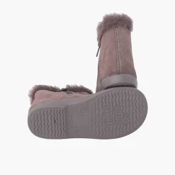 Botas<Pisamonas Botines Tipo Chelsea Niña Con Cuello Pelito