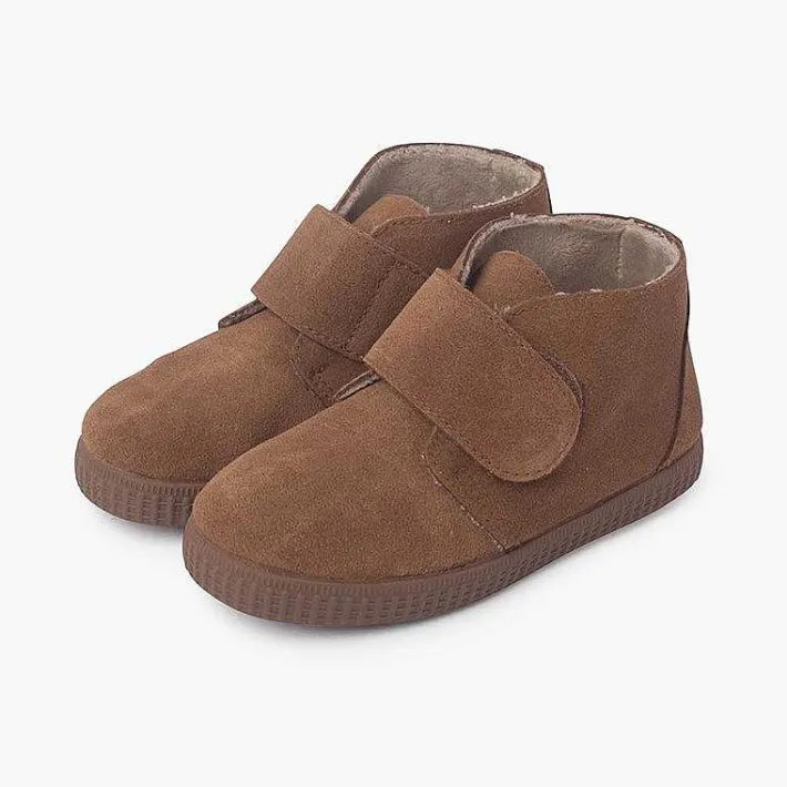 Botas<Pisamonas Botines Tira Ancha Adherente Forro Pelito
