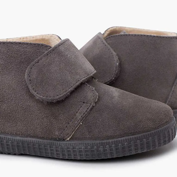 Botas<Pisamonas Botines Tira Ancha Adherente Forro Pelito