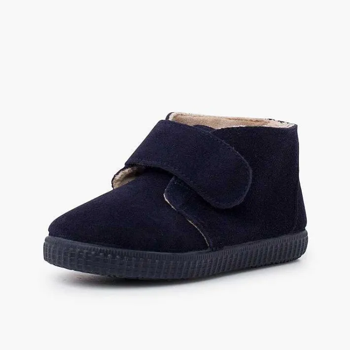 Botas<Pisamonas Botines Tira Ancha Adherente Forro Pelito