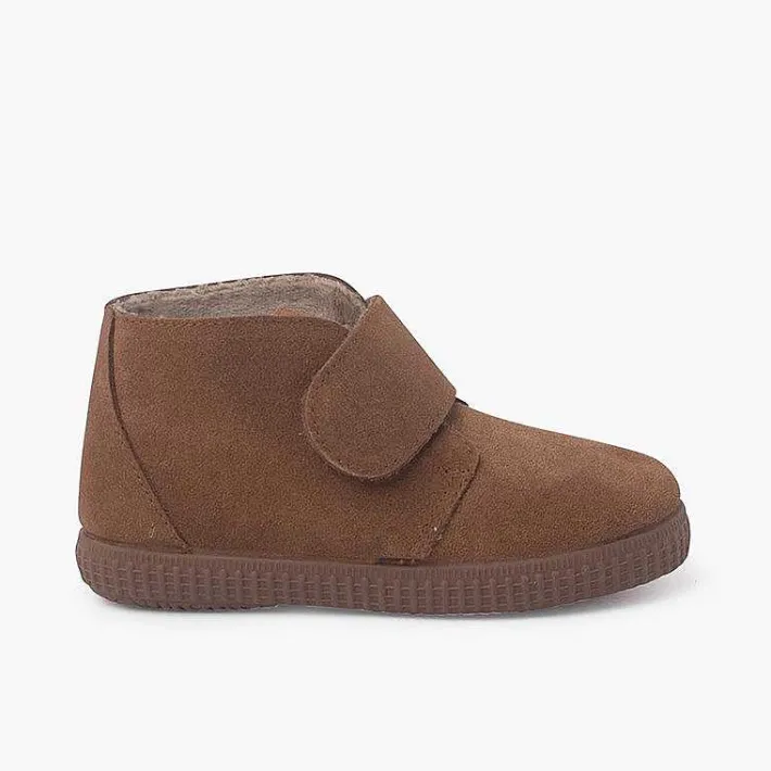 Botas<Pisamonas Botines Tira Ancha Adherente Forro Pelito