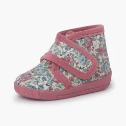 Zapatillas Casa<Pisamonas Botita Casa Flores Liberty Cierre Adherente Color Rosa