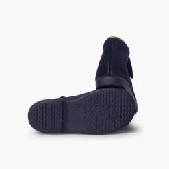 Botas<Pisamonas Botita Con Picados Niños Pequenos Tira Adherente