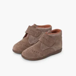 Botas<Pisamonas Botita Con Picados Niños Pequenos Tira Adherente