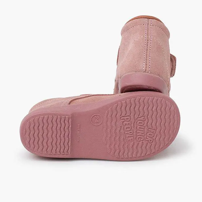 Botas<Pisamonas Botita Con Picados Niños Pequenos Tira Adherente