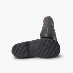 Botas<Pisamonas Botita Con Picados Niños Pequenos Tira Adherente
