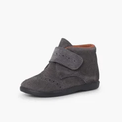 Botas<Pisamonas Botita Con Picados Niños Pequenos Tira Adherente