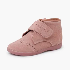Botas<Pisamonas Botita Con Picados Niños Pequenos Tira Adherente
