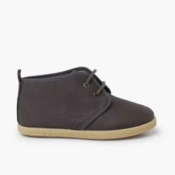 Botas<Pisamonas Botita Cuero Vegano Cordones