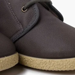 Botas<Pisamonas Botita Cuero Vegano Cordones