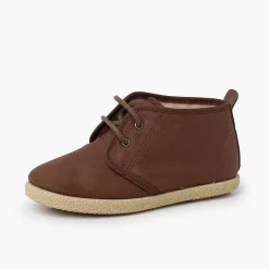Botas<Pisamonas Botita Cuero Vegano Cordones