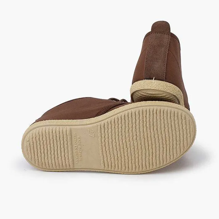 Botas<Pisamonas Botita Cuero Vegano Cordones