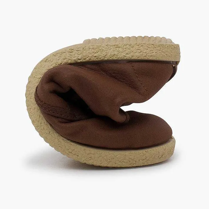 Botas<Pisamonas Botita Cuero Vegano Cordones