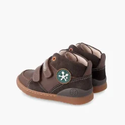 Botas<Pisamonas Botita Deportiva Piel Biomecanics Cierre Adherente Color Marron
