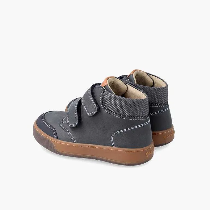 Zapatos Colegiales<Pisamonas Botita Piel Garvalin Cierre Adherente