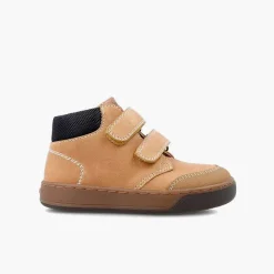 Zapatos Colegiales<Pisamonas Botita Piel Garvalin Cierre Adherente