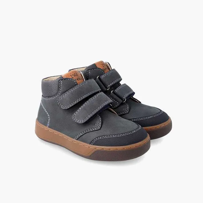 Zapatos Colegiales<Pisamonas Botita Piel Garvalin Cierre Adherente