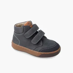 Zapatos Colegiales<Pisamonas Botita Piel Garvalin Cierre Adherente