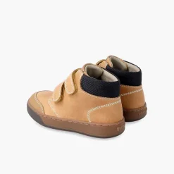 Zapatos Colegiales<Pisamonas Botita Piel Garvalin Cierre Adherente