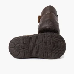 Botas<Pisamonas Botita Puntera Y Talon Reforzados Piel Y Tira Adherente