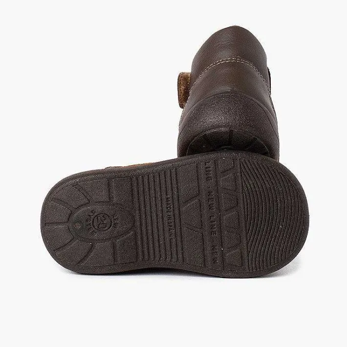 Botas<Pisamonas Botita Puntera Y Talon Reforzados Piel Y Tira Adherente