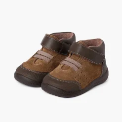 Botas<Pisamonas Botita Puntera Y Talon Reforzados Piel Y Tira Adherente