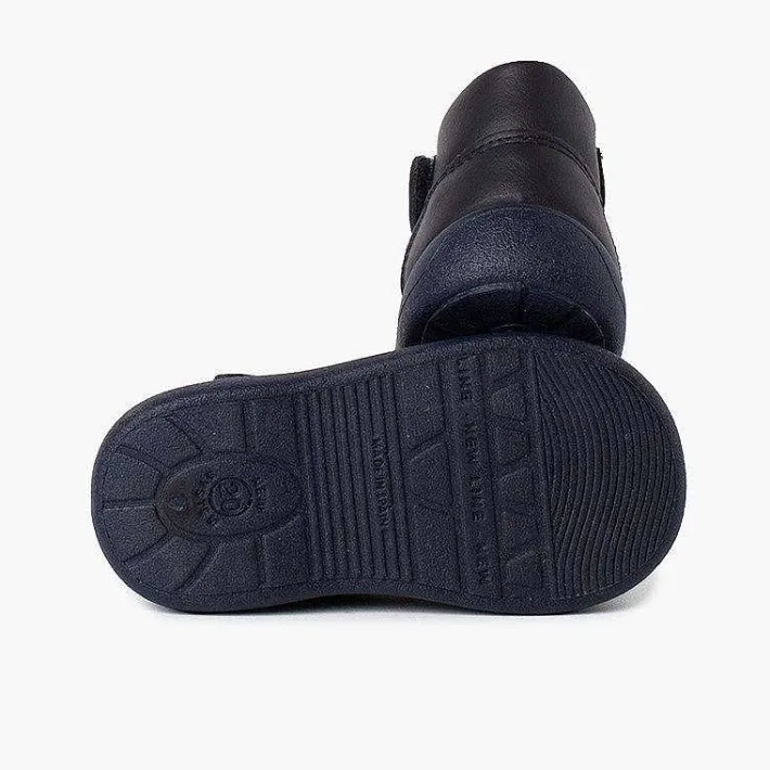 Botas<Pisamonas Botita Puntera Y Talon Reforzados Piel Y Tira Adherente