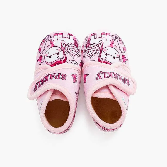 Zapatillas Casa<Pisamonas Botitas Casa Sparkly Cierre Adherente Color Rosa