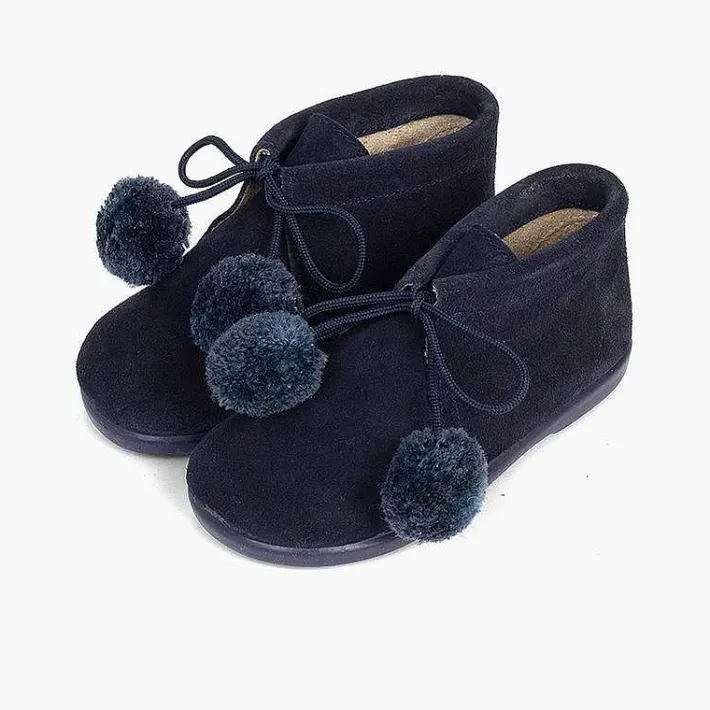 Botas<Pisamonas Botitas Con Pompones Niño Y Niña