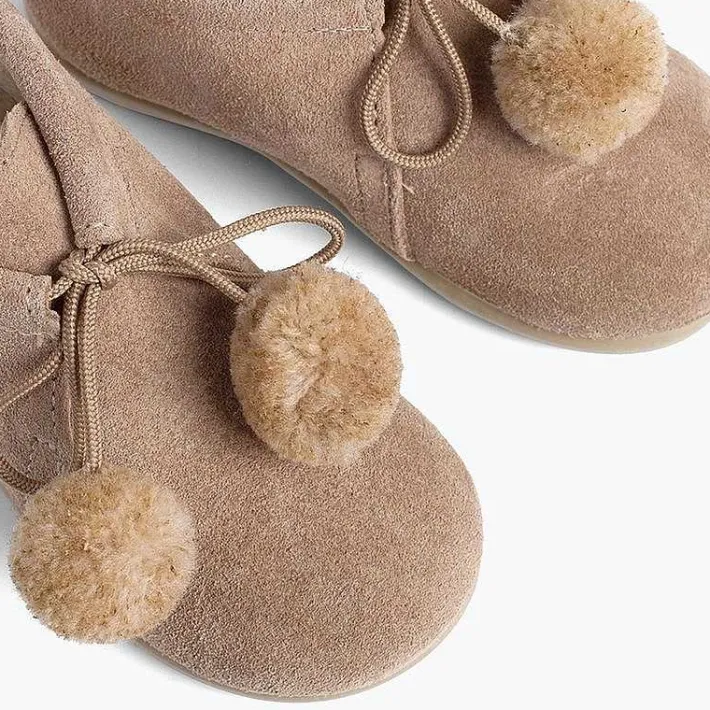 Botas<Pisamonas Botitas Con Pompones Niño Y Niña