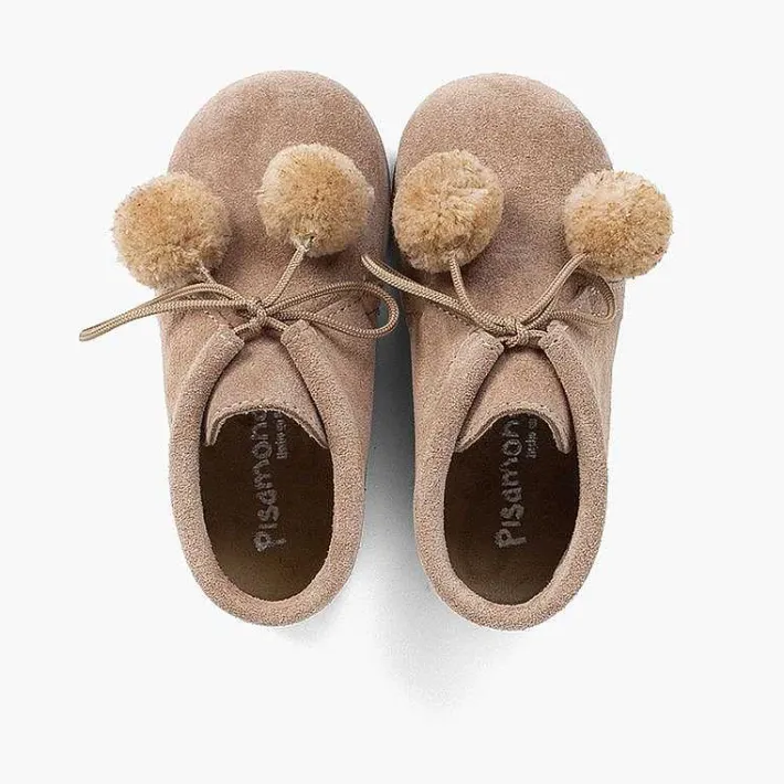 Botas<Pisamonas Botitas Con Pompones Niño Y Niña