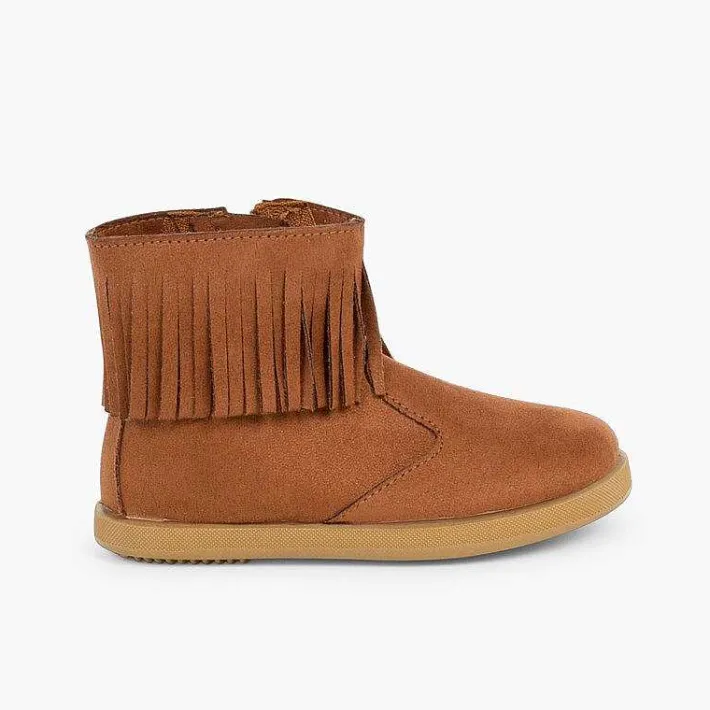 Botas<Pisamonas Botitas Flecos Con Cremallera Primeros Pasos
