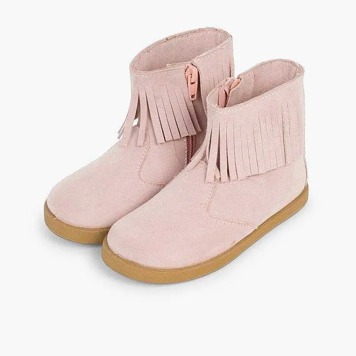 Botas<Pisamonas Botitas Flecos Con Cremallera Primeros Pasos