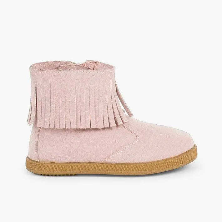 Botas<Pisamonas Botitas Flecos Con Cremallera Primeros Pasos