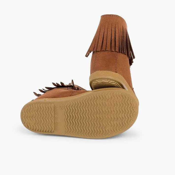 Botas<Pisamonas Botitas Flecos Con Cremallera Primeros Pasos