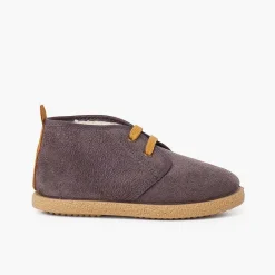 Botas<Pisamonas Botitas Forro Borrego Tira Camel Trasera