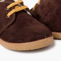 Botas<Pisamonas Botitas Forro Borrego Tira Camel Trasera
