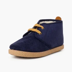 Botas<Pisamonas Botitas Forro Borrego Tira Camel Trasera